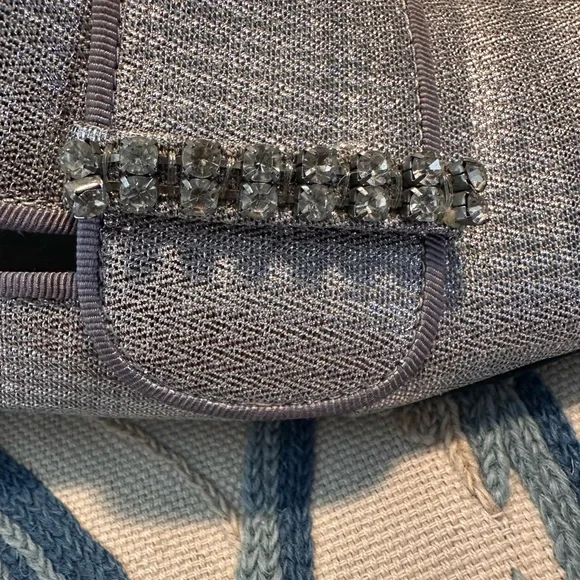 See by Chloé metallic and silver loafer with crystal embellishments.  Size 38.5 - Picture 3 of 9